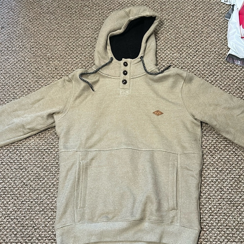 Billabong Size Medium Khakis/Tan colored Hoodie.